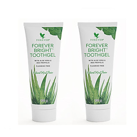 Combo 2 Tuýp Kem Đánh Răng Lô Hội Forever Bright Toothgel 130g/tuýp