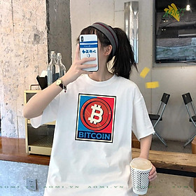 ÁO THUN Bitcoin coin crypto PHÔNG NAM NỮ GIA ĐÌNH CẶP ĐÔI CÓ SIZE TRẺ EM AOMIVN