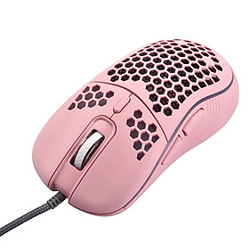 D110 Chuột Chơi Game Có Dây, Đèn Nền RGB, nhẹ 7200 DPI Tổ Ong Quang Cho PC MAC PS5 Xbox Game Thủ