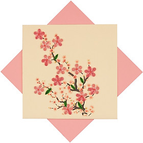 THIỆP HANDMADE – THIỆP HOA ĐÀO GIẤY XOẮN 3D – THIỆP THỦ CÔNG NGHỆ THUẬT TẶNG KÈM KHUNG TRANH GIẤY TRANG TRÍ ĐỂ BÀN HOẶC TREO TƯỜNG – THIỆP TẶNG SINH NHẬT, KỶ NIỆM, TÌNH YÊU, CẢM ƠN...