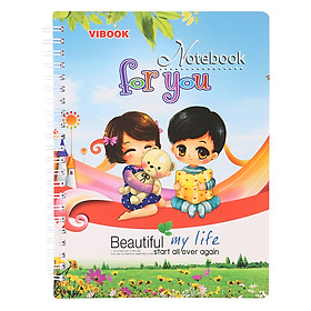 Sổ Lò Xo Vibook For You SLX09 160 Trang (15.5 x 20.5 cm)-Mẫu Ngẫu Nhiên 