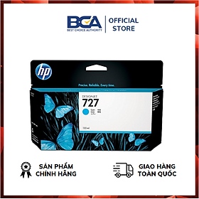 Mua Mực in HP 727 130ml Cyan Ink Cartridge (B3P19A) dùng cho các dòng máy T920PS/T1500/T3500/T930/T1530- Hàng chính hãng