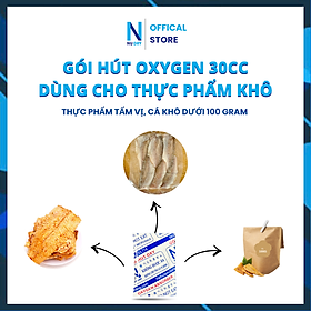 Mua Gói hút ẩm Thực phẩm Oxygen 30cc  NU DRY  (  Hàng Chính Hãng ) dùng cho Bánh Trung Thu các loại bánh  cá khô