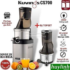 Mua Máy ép trái cây chậm Kuvings Chef CS700 - Tặng bộ Topset - Phù hợp cho quán - Hàng chính hãng