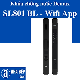 Mua Khóa cửa chống nước Demax SL801 BL - Wifi App. Hàng Chính Hãng