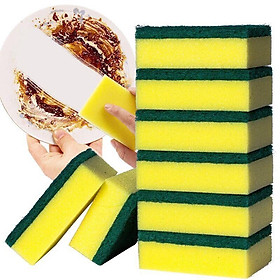 MIẾNG RỬA BÁT BÔNG KIÊM MIẾNG XƯỚC XANH 2 MẶT TẠO BỌT