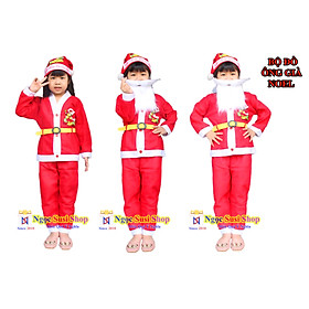 [CỰC ĐẸP] BỘ ĐỒ ÔNG GIÀ NOEL CHO BÉ - VẢI NỈ [NHƯ ẢNH