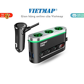 VIETMAP VM52 - Bộ chia sạc ô tô đa năng - Sạc nhanh Quick Charge QC 3.0 - Hàng chính hãng