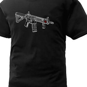 Áo thun M416_chiến thuật_dã ngoại - đen