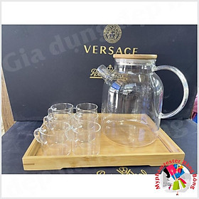 Set ấm nắp gỗ tre 1,6L