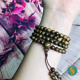 Vòng Tay Trầm Hương Chuỗi 108 Hạt 6li 100% Trầm Tốc việt mix tuỳ chọn dành cho NỮ