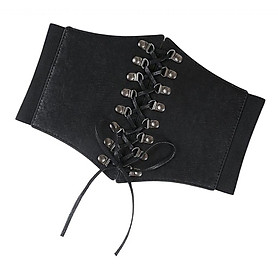 Fashion Leather Steampunk  Underbust Waist Belt Corset