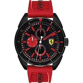 Đồng Hồ Nam Lịch Thứ Ngày Dây Cao Su Ferrari (45mm)