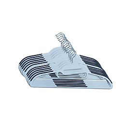 Mua Bộ 10 móc áo JYSK Tonni nhựa màu xám trắng 41.5x23x0.6cm