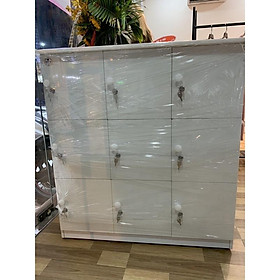 Mua Tủ locker nhựa đài loan 9ô màu trắng 96x104 (TPHCM)