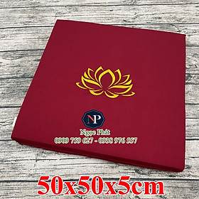 Nệm Ngồi Thiền MANDALA 50x50x5cm Phật Giáo Và Yoga - Ruột Nệm Siêu Bền T60