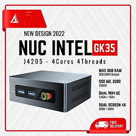 Mua Máy tính để bàn – Mini PC - NUC GK35 – CPU: Intel J4205  RAM+ROM: 8+256GB ( hàng chính hãng)