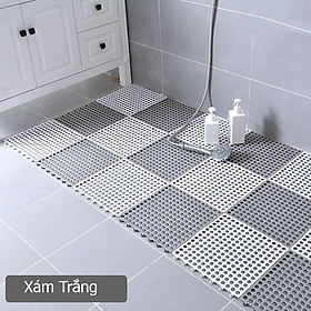 Tấm lót sàn,thảm nhựa lỗ kháng khuẩn,chống trơn,trượt kt30*30 cm sạch sẽ,thoáng mát,êm chân