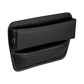 Universal seat  Filler Organizer Interior Accessories Storage Pockets PU Leather Front Seat Console Side Pocket for Cards Phones