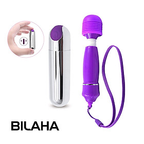 Trứng Rung Tình Yêu 12 Cấp Độ (Tặng Kèm 1 Máy Massage 10 Cấp Độ) (Nhẹ Đến Cực Mạnh) - (Màu Ngẫu Nhiên) - Video Vibration Massage Love Vibrating Bullet (Chính Hãng) (Official Bilaha)