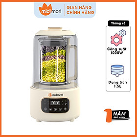 Máy Làm Sữa Hạt Đa Năng Hút Chân Không Midimori MDMR-668 (1000W)  - Hàng Chính Hãng