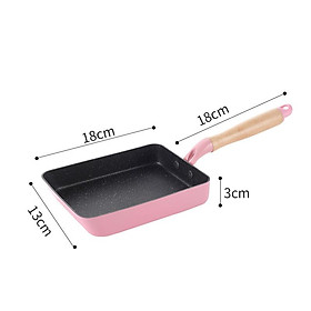 Omelette Pan Tamagoyaki Egg Pan Nonstick Frying Cookware For Cooking Grilling Heating