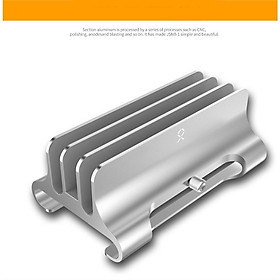 Mua Đế kẹp giá đỡ Laptop máy tính bảng -Giá Kiêm Đế Kẹp bằng Nhôm nguyên khối Dựng Đứng Nhiều Khe đựng
