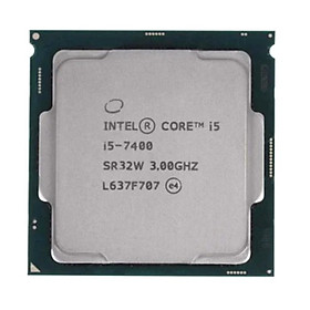 Mua Bộ Vi Xử Lý CPU Intel Core I5-7400 (3.00GHz  6M  4 Cores 4 Threads  Socket LGA1151  Thế hệ 7) Tray chưa Fan - Hàng Chính Hãng