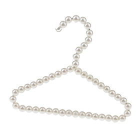 Pearl Beads Clothes Hanger Elegant Small Metal Hanger for Pets Baby Kids