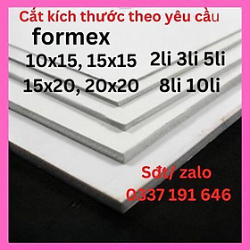 Bìa mô hình Formex 10x15, 15x15, 15x20, 20x20 (2mm 3mm 5mm 8mm 10mm) nguyên liệu làm mô hình handmade, kiến trúc