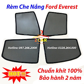 Rèm Che Nắng Ford Everest 2008-2015,2017-2021,2022-2023 Rèm Chắn Nắng Nam Châm Cho Xe ô tô, Bộ 4 Tấm, có nam châm