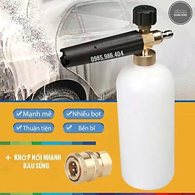 Mua Bình Phun Tạo Bọt Tuyết Mini+Đầu cái nối nhanh 1/4inch