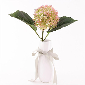 Plastic Artificial Silk Hydrangea Single Bouquet Fake Flowers Plants Arrangement For Home Wedding Decoration