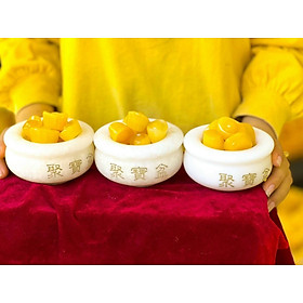 Mua Bát Tụ Bảo 10cm  màu trắng đá nguyên khối