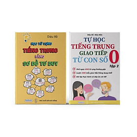 Sách - Combo: Học từ vựng tiếng Trung bằng sơ đồ tư duy +Tự Học Tiếng Trung Giao Tiếp Từ Con Số 0 Tập 2