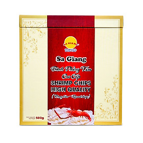 Bánh phồng tôm cao cấp Sa Giang 500g - dạng tròn