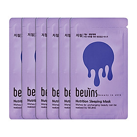 Combo 6 Gói Mặt Nạ Ngủ Cấp Dưỡng Chất Beuins Nutrition Sleeping Mask