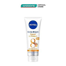 Tinh chất dưỡng thể trắng da phục hồi chống nắng nivea 180ml