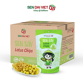 [Thùng 30 Gói] Sen Sấy Vị Wasabi- Sen Sấy Giòn Tan, Vị Cay Bùng Nổ, Kích Thích Vị Giác, ĐV- Sen Đại Việt- Gói 30g-Date Mới Nhất.