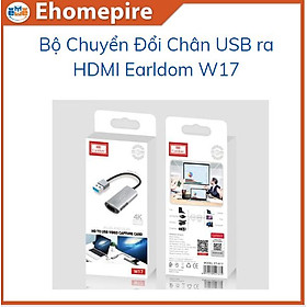 Bộ Chuyển Đổi Chân USB  ra HDMI Earldom W17- Hàng chính hãng