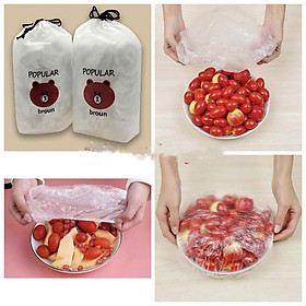 Mua Màng bọc thực phẩm có bộ chun. Bịch 100 cái đa năng tiện lợi