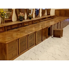 Mua Tủ đầu giường  táp đầu giường gỗ xoan đào 2 ngăn kéo