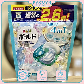 Viên giặt xả quần áo Gelball bold 4D P&G Nhật Bản - túi 31 viên, 36 viên