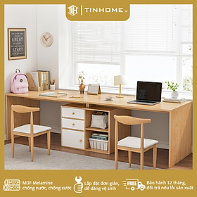 Mua Bàn học 2m bằng gỗ MDF dành cho 2 người tiện lợi  hiệu quả BH-013 (D240xS60xC75cm)