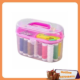 Mua Máy May Mini Gia Đình Tặng Kèm Hộp Chỉ Đủ Mầu + Thuước Dây Đo - Hàng Loại 1