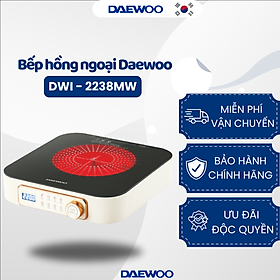 Bếp hồng ngoại Daewoo công suất 2200W, điều khiển cảm ứng - Hàng chính hãng