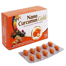 NANO CURCUMIN GOLD Coemzym Q10 Tam thất Xạ đen hỗ trợ giảm triệu chứng