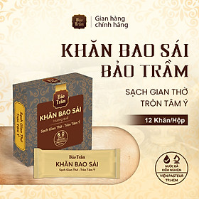 Mua Khăn Bao Sái Bàn Thờ Bảo Trầm – Khăn Lau Đa Năng 12 Miếng/Hộp