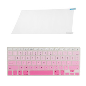 Matte Screen Protector Film+Silicone Keyboard Cover for Macbook Air 13''