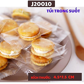 Mua Túi Đựng Bánh Quy Trong Suốt Dập Nhiệt Kích Thước 4.5X7.5 Cm Set 100 Túi